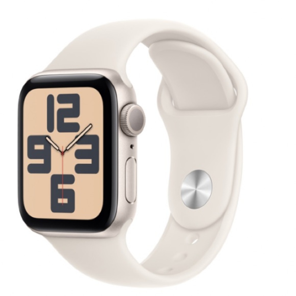 NWT Apple SE 2nd Gen Smartwatch Starlight Aluminum Case and Band